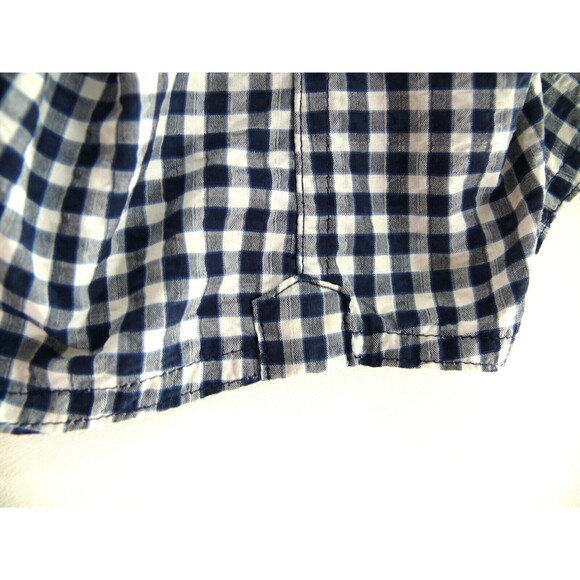 Toad & Co Seersucker Blue Check Insect Shield Long Sleeve Outdoors men LARGE - Picture 9 of 9